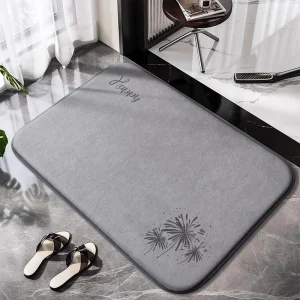 Thick Soft Suede Quick Dry Absorbent Bathroom Door Mat