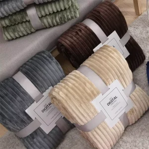 Thick Solid Color Cloud Mink Fleece Blanket Soft Flannel Throw for Yoga Home & Gift Use