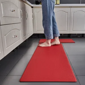 Thick Waterproof Anti Slip PVC Kitchen Floor Rugs Welcome Your Design Washable Kitchen Floor Mats PVC Thick Foam Carpets Rugs