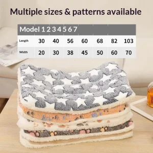 Thick Winter Warm Pet Mat Soft Flannel Dog Cat Blanket Comfort Pet Bed Cushion Kennel Factory Custom Logo