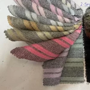 Thick Wool Knitted Fabric 88% Polyester Fiber 12% Viscose Knitting Clothing Sweater Fabric for Women