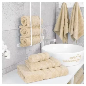 Thickened Embroidered Solid Color Hotel Bathroom Use Gift 3 Piece Cotton Towel Set for Adult & Children