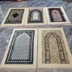 Thickened Faux Cashmere Soft Non slip Foldable Portable Muslim Worship Rug