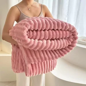 Thickened Modern Style Blankets Warm and Comfortable Sofa Covers Leisure Travel Sleeping Blankets