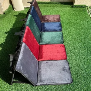 Thickened Polyester Small Backrest Padded Fold Anti slip Prayer Mat Carpet Arabic Muslim Islamic Prayer Rug