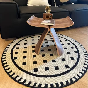 Thickened Polypropylene Rug Home Coffee Table Mat Bedroom Bedside Non Slip Foot Pad Study Swivel Chair Floor Mat Computer Use
