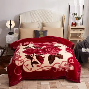 Thickened Throw Plush Raschel Blanket Warm Winter Polyester Raschel Blanket