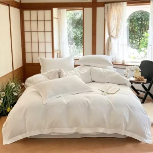 Thickened Twill Skin Friendly Cotton Hotel Guesthouse Bedding Bed Sheets Four Piece Set