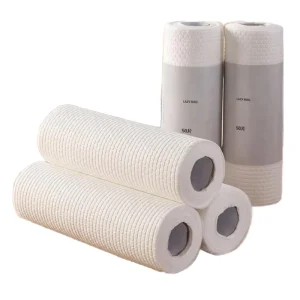 Thickened White Plain Disposable Kitchen Towels Super Absorbent Non Woven Dishcloths Non Stick Oil Degreasing Cleaning Wipes