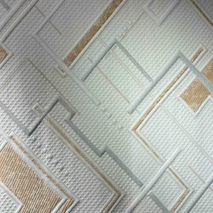 Three dimensional Lines Rectangle 100% Polyester Stretch Tricot Double Faced Jacquard Home Textile Mattress Ticking Cover Fabric