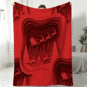 Throw 210GSM Custom Printed Flannel Fleece Solid Floral Christmas Blanket Lightweight Soft Warm Eco Friendly OEM Four Seasons