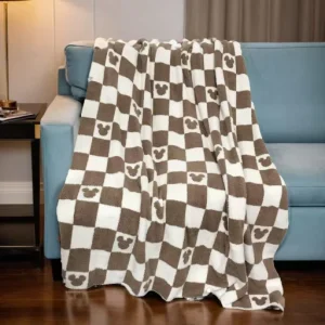 Throw Custom Bed Knitted Soft Luxury Plush Sofa Throw Print Warm Blanket