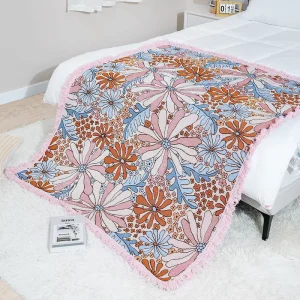 Throw Custom Modern Jacquard Woven Soft Large Size Blanket for Sofa and Bed Home Decor