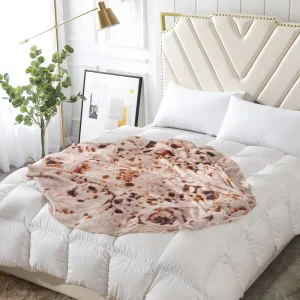 Throw Fleeced Blanket Custom Tortilla Pattern Throw Blanket Adult Super Soft Pizza Flannel Blanket for Kid