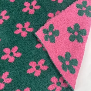 Throw Knitted Blanket Custom Jacquard Design Polyester Thick Knit Blanket for Adult Sleeping