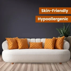 Throw Pillow Covers Boho Modern Decor Cushion Cases Cotton Blend Hidden Zipper Plain Pattern