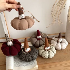 Throw Pillow Ins Creative Nordic Pumpkin Round Silk Fleece Decorative Pumpkin Throw Pillow Knitted Living Room Sofa Decoration