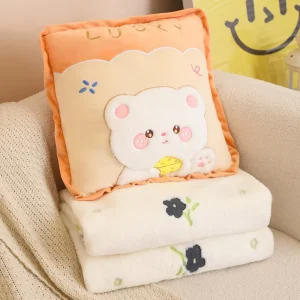 Throw Pillows and Blankets in One Air Conditioning Blanket Car Cushion