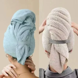 Tie-Dye Coral Fleece Hair Drying Cap Quick-Drying and Thickened Hotel Children’s Bathroom Towel