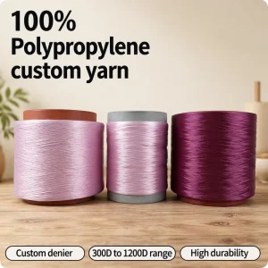 Tight Structure Solid Core 100% Polypropylene Yarn Durable PP Yarn for Bags Luggage Knitting Weaving Use Dyed Colors OE Technics