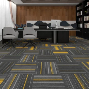 Tile Carpet Squares Commercial PP Hotel Home Office Geometric Bitumen Carpet Tiles Flooring