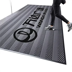 Tire Texture Water Absorbent Carpet Entrance Door Mat Hotel Entryway Non Slip Foot Mat Shopping Mall Welcome Door Mat