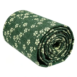 Tissu Pagne African Wax Fabric Shiny Print Cotton Ankara Traditional Batik Fabric Material Green Wax Textile for Bulk
