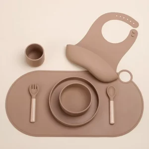 Toddler Christmas Custom Silicone Plate Kids Baby Feeding Placemat Set Waterproof Non-Slip Silicone Table Place Mats