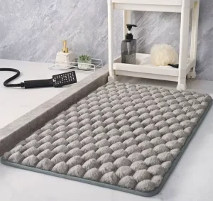 Toilet Floor Door Mat Bathroom Water Absorbent Quick drying Memory Foam Non slip Solid Color Machine Washable Modern Simplicity