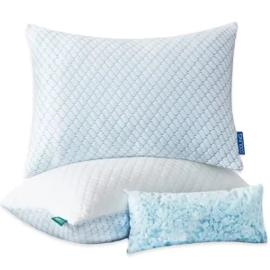 Top Quality Bed Pillows Vacuum Roll Pack Sleeping Pillow Adjustable Height Cooling Gel Shredded Memory Foam Pillow