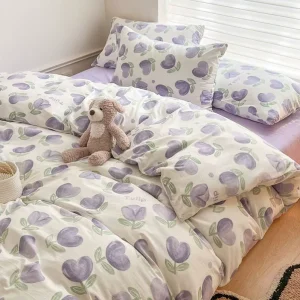 Top Quality Latest Luxury Cotton Bed Cover Sheet Home Bedding Set With Comforter