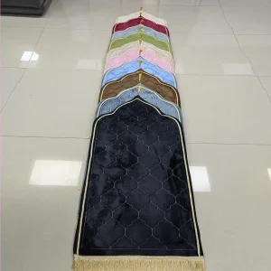 Top Quality Luxury Polyester Customized Foldable Easy-To-Clean Interactive Prayer Mat for Adult
