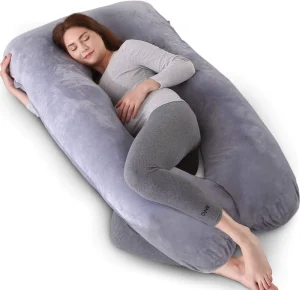 Top Quality U Shaped Full Body Pregnancy Pillow Back Support Comfortable Soft Velvet Cover Maternity Pregnancy Pillow