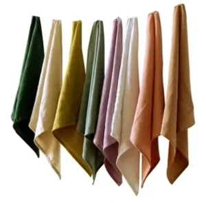 Towel 40x40cm 15.7 X 15.7 Inch Kitchen Accessories Plain Cotton Linen Cloth Art Home Kitchen Napkin Placemat Tea Towel Kitchen