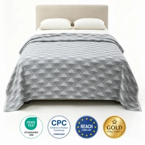 Towel Blanket OEKO TEX Certified Ultra Dense Microfiber Cool Touch Anti Shedding Antibacterial Summer Home Throw Blanket