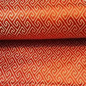 Traditional Jacquard Polyester Brocade Fabric Jacquard 75cm for Apparel Home Textile Cloth