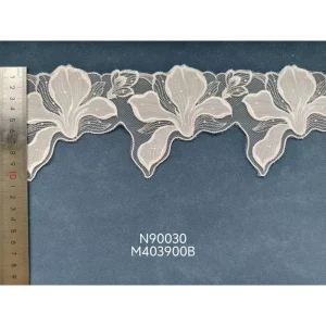 Transparent Sheer Knitted 100% Polyester Fabric Narrow Stripe Embroidery Custom Width Weight Sleepwear Underwear Home Girls