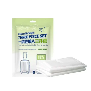 Travel Disposable Bedding Set 3Pcs Single Use Bed Sheets and Pillow Cases for Hotel Camping Business Trip