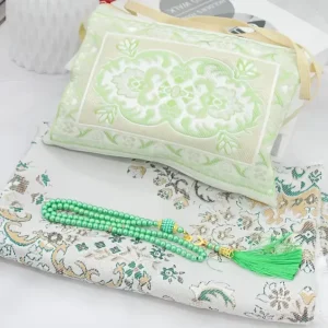 Travel Gift Set Prayer Mat with Bag and Prayer Beads