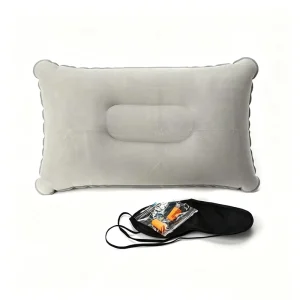 Travel Pillow Portable Folding Inflatable Adult Youth Outdoor Sleeping Lumbar Support Office Cushion Nap Sleeping Pillow