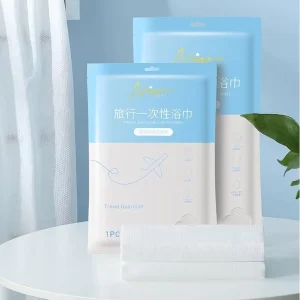 Travel Portable Hotel Bath Towel Over Size Bath Towel Washcloth Sterile Individual Packaging Single Use Bath Towel