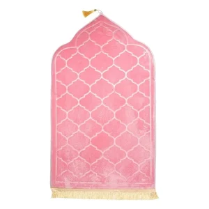 Travel Prayer Rug Prayer Mat Worship Kneel for Muslim Ramadan Embossing Floor Carpets Soft Non-slip Portable Flannel Carpet