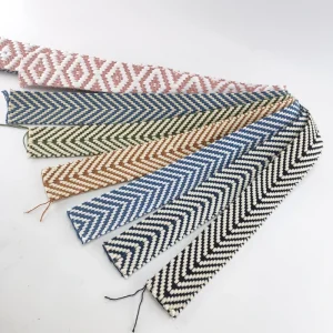 Trending Arrow Jacquard Woven Fabric Webbing for Home Textile Cushion Edge Heavy Duty Non Fray Woven Strap Tight Edge
