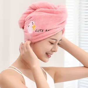 Trendizon Microfiber Hair drying Wrap Towel Pack of 2 (25×65 Pack of 4 )
