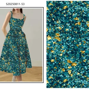 Trendy Pipa Dance Print 100% Rayon Viscose Digital Fabric for Women Dress
