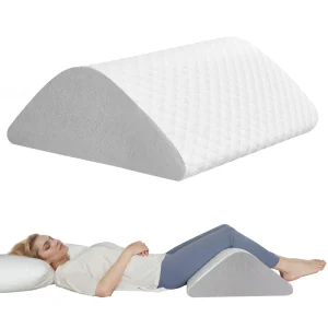 Triangle Leg and Knee Foam Pillow, Foot Knee Leg Elevation Sleeping Calf Orthopedic Back Bed Wedge Pillow