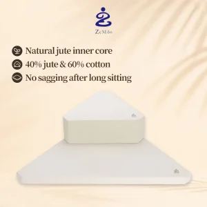 Triangular Seat Cushion For Meditation Non Sagging Posture Support for Posture Correction Support