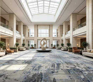 Tufted Custom Hotel Broadloom Carpet 4m Felt Back Nylon Sound Absorbing Durable Project Supply Lobby Hallway Area