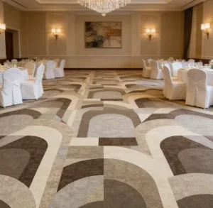 Tufted Loop Pile Broadloom Carpet Nylon Wear Resistant Anti Static Wide Width 4M for Distributor Factory Direct