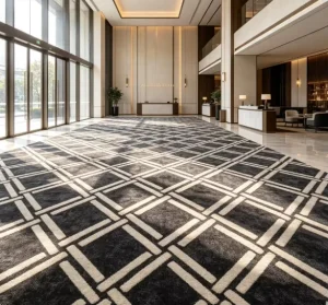 Tufted Shopping Mall Carpet Broadloom Nylon Fire Retardant Wear Resistant Custom Pattern for Mall Developer Large Order